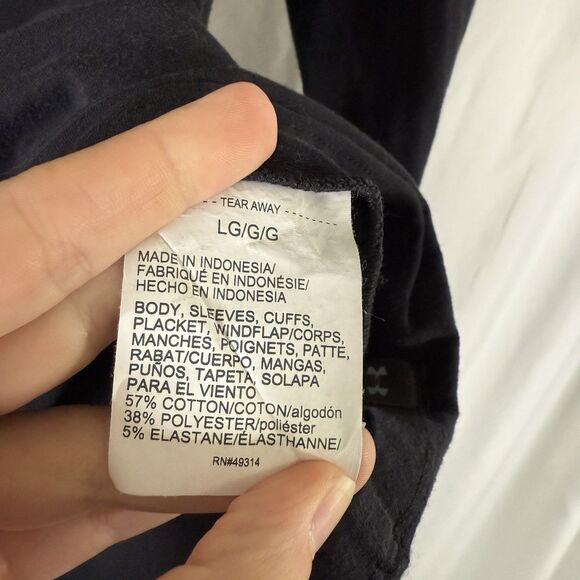 TCU Under Armour Sweater Large Black 1/4 Zip Turtleneck Long Sleeve Breathable - Picture 8 of 13